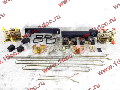 Ремкомплект замков на две двери (ручки внутренние, наружные, личинки, тяги) SH F3000/SH F2000 SHAANXI / Shacman (ШАНКСИ / Шакман)  фото 1 Тамбов