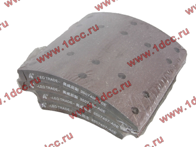 Накладка тормозная задняя FJ6 (комплект на колесо 3507407-AOE/3507406-AOE) КАЧЕСТВО FAW (ФАВ) 3502406/407-АОЕ для самосвала фото 1 Тамбов