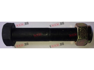 Болт M20х100 крепления нижней тяги с гайкой H2/H3 HOWO (ХОВО) Q151B20100TF2 фото 1 Тамбов
